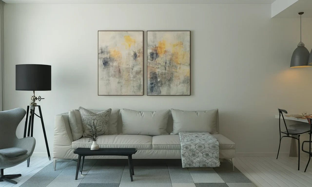 AI-rendered visualization of the sample room with every fix applied